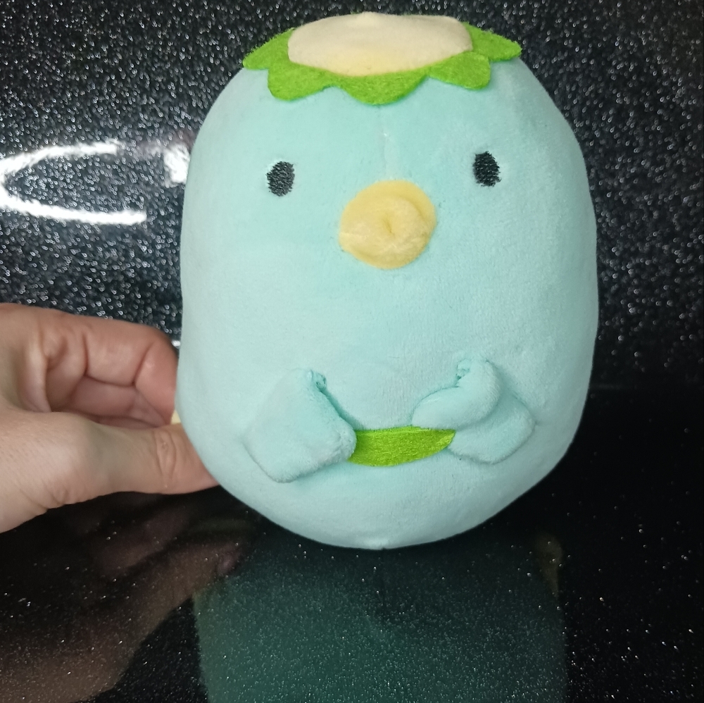 Yume Twins Relaxing Puffy Squeaking Bird Plushie.